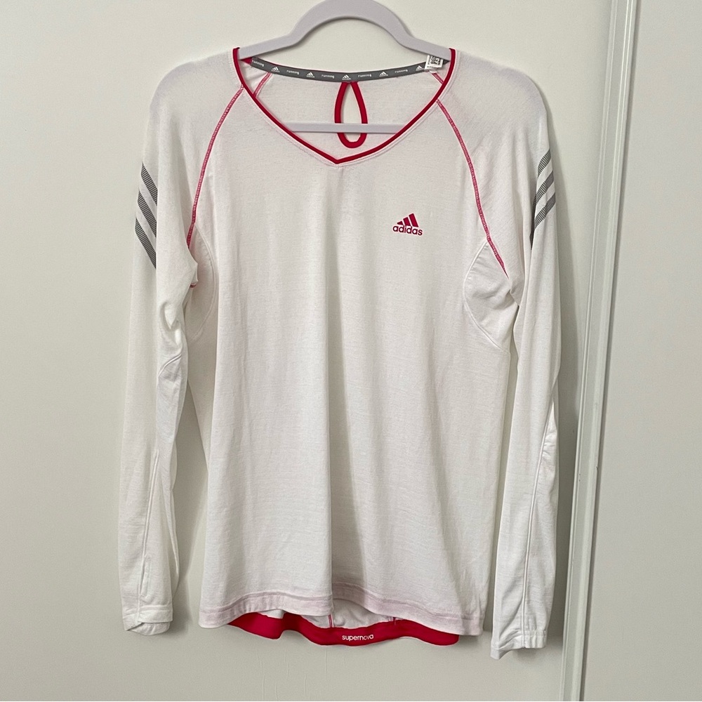 Adidas Running White Long Sleeve Shirt